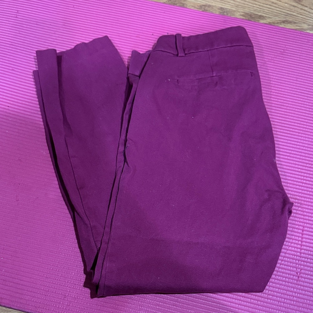 J. Crew Women's Rich Purple Pants